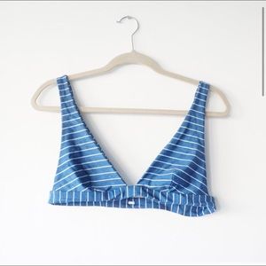 RIP CURL Blue Stripe Bikini Top